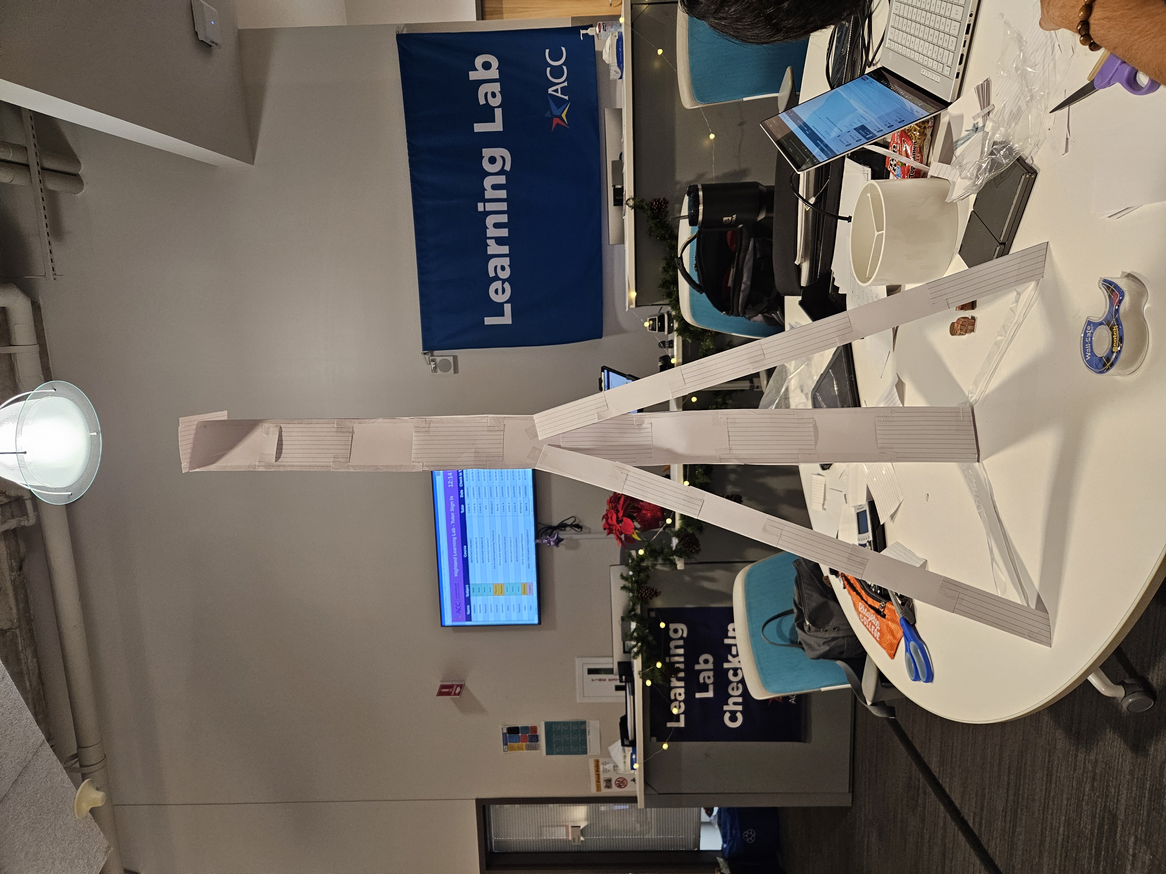 A prototype assembly of the house of cards